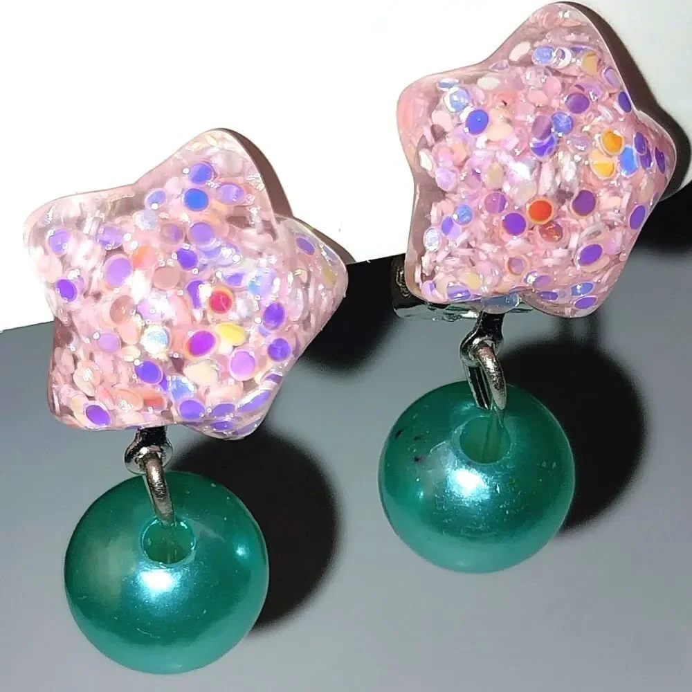 Star Beautiful Fashion Clip-on Kids Earrings